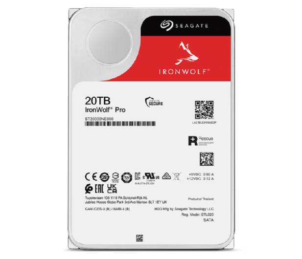 Seagate IRONWOLF PRO CMR 20TB 7200obr. 256MB - 1079384 - zdjęcie 3